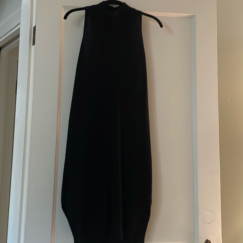 360 cashmere Deanna racerback sweater dress black size XS